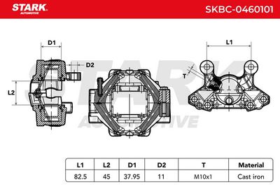 спирачен апарат STARK SKBC-0460101
