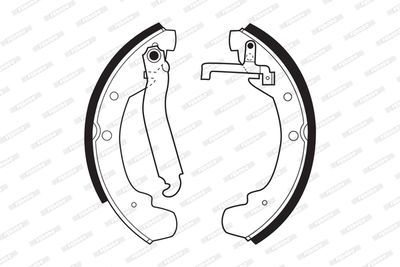 Комплект тормозных колодок FERODO FSB83 для VW LT