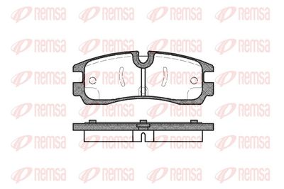 Zestaw klocków hamulcowych, hamulce tarczowe REMSA 0566.30
