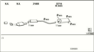 ABGASANLAGE WALKER CI25023