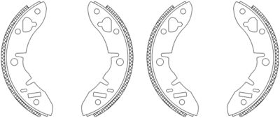 TEXTAR Bremsbackensatz Shoe Kit (83005701)