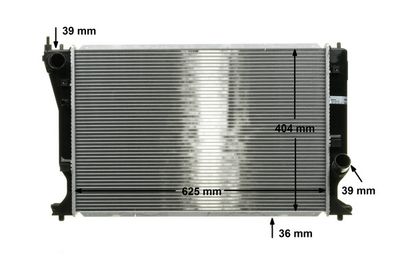 RADIATOR RACIRE MOTOR MAHLE CR1080000S 9