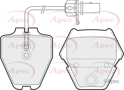 Brake Pad Set APEC PAD1386