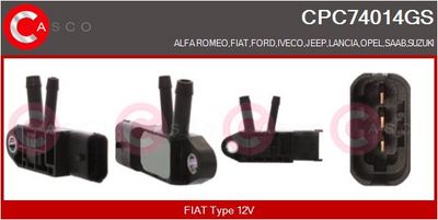 Měnič tlaku, výfukový systém CASCO CPC74014GS