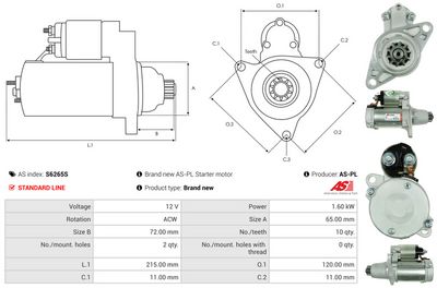 STARTER AS-PL S6265S 4