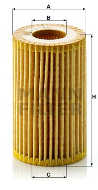 Масляный фильтр MANN-FILTER HU 611 x для RENAULT CLIO