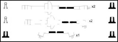 Комплект проводов зажигания LEMARK HOES461 для DAIHATSU CHARMANT