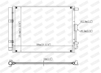 KONDENSATOR KLIMAANLAGE WALKER WCD00022 6