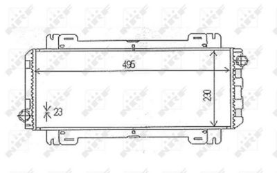 Radiator, engine cooling 54613