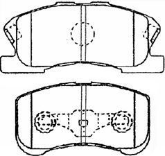 Комплект тормозных колодок, дисковый тормоз AISIN G1N018 для DAIHATSU SIRION