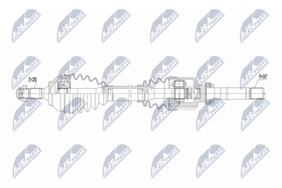 Wał napędowy NTY NPW-PE-123