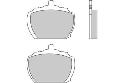 Комплект тормозных колодок, дисковый тормоз E.T.F. 12-0102 для TRIUMPH 2000