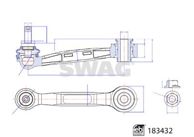 Тяга / стойка, стабилизатор SWAG 33 10 8914 для BMW iX3