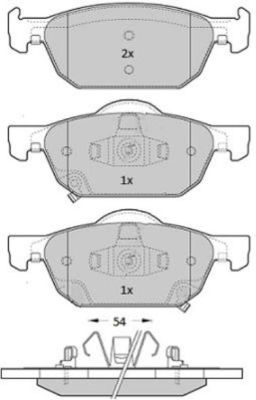 FREMAX FBP-1821 Тормозные колодки и сигнализаторы для HONDA ACCORD VIII универсал (CW) 2.2 i-DTEC (CW3)