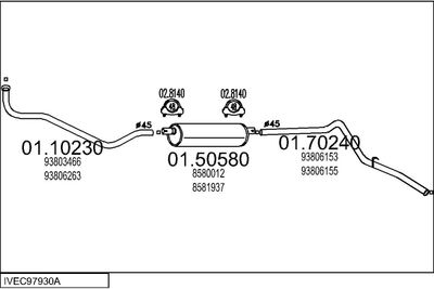 SISTEM DE ESAPAMENT MTS IVEC97930A034063