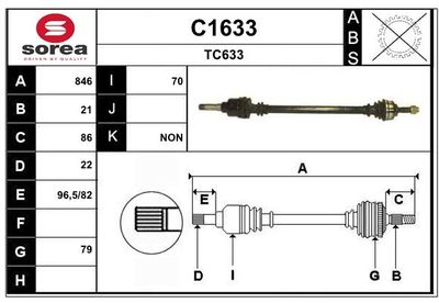 ANTRIEBSWELLE SNRA C1633