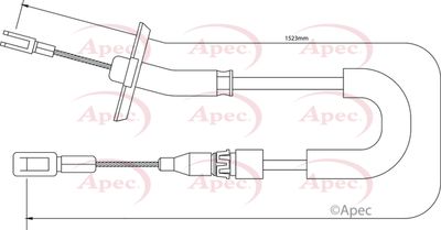 Cable Pull, parking brake APEC CAB1288