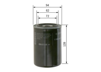 Oil Filter 0 986 452 001