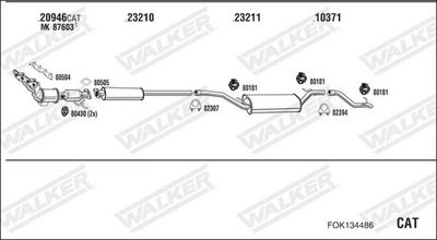 SISTEM DE ESAPAMENT WALKER FOK134486