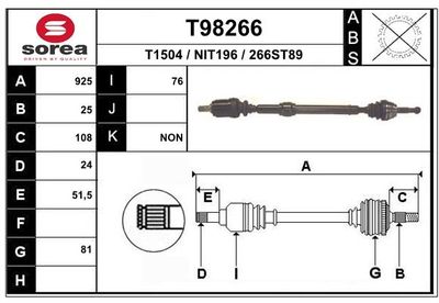 ANTRIEBSWELLE EAI T98266
