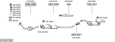 SISTEM DE ESAPAMENT BOSAL SYS01762