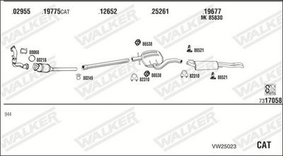 Изпускателна система WALKER VW25023
