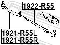 Tie Rod End 1921-R55L