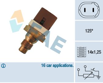 Sensor, kylmedietemperatur FAE 34070