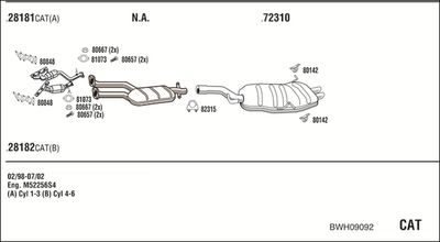 SISTEM DE ESAPAMENT WALKER BWH09092