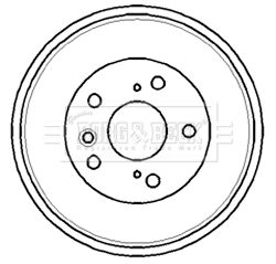 BORG & BECK BBR7181 Тормозной барабан для TOYOTA RAV 4 II (_A2_) 2.0 D 4WD (CLA20_, CLA21_) BORG & BECK BBR7181 Тормозной барабан для TOYOTA RAV 4 II (_A2_) 2.0 D 4WD (CLA20_, CLA21_)