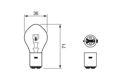 Bulb, headlight 1 987 302 105