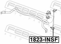 BRAT/BIELETA SUSPENSIE STABILIZATOR FEBEST 1823INSF 1