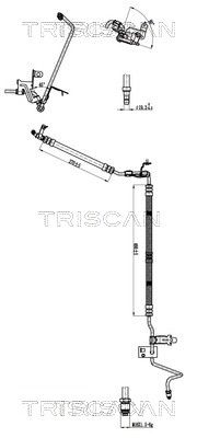 Wąż hydrauliczny, system kierowania TRISCAN 851628017