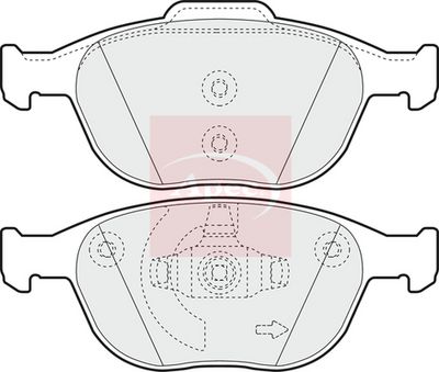 APEC Brake Pad Set, disc brake PAD1326