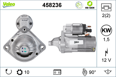 Стартер VALEO 458236 для BMW 6