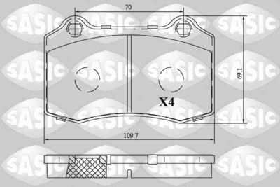 Klocki hamulcowe SASIC 6210093 produkt