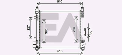 Радиатор, охлаждение двигателя EACLIMA 31R18156 для NISSAN MICRA