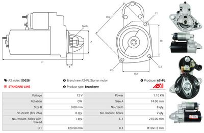STARTER AS-PL S0028 4