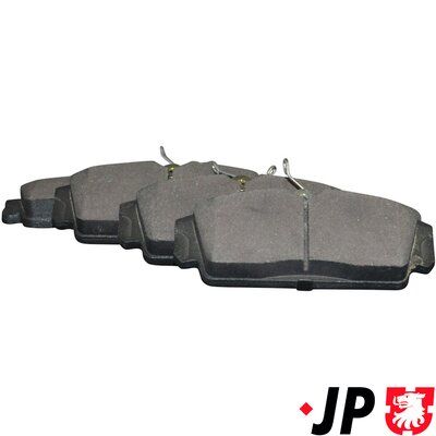 комплект спирачно феродо, дискови спирачки JP GROUP