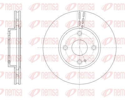REMSA 61659.10 Тормозные диски  для MAZDA 2 (Мазда 2)