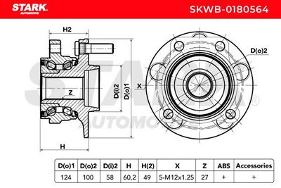 комплект колесен лагер STARK SKWB-0180564