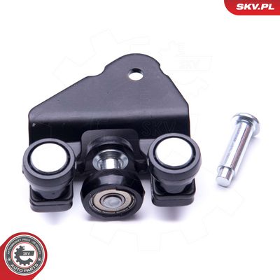 Ritinėlio kreiptuvas, atstumiamos durys