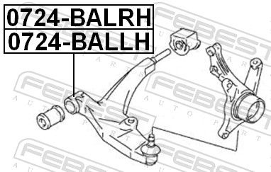 BRAT SUSPENSIE ROATA FEBEST 0724BALLH 1