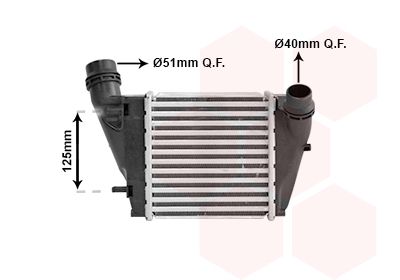 Интеркулер VAN WEZEL 43004552 для RENAULT TWINGO