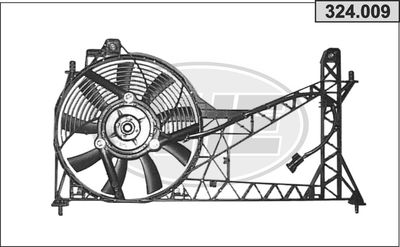 AHE 324.009 Вентилятор системы охлаждения двигателя  для ROVER COUPE (Ровер Коупе)