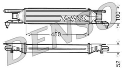 DENSO Intercooler, inlaatluchtkoeler (DIT09106)