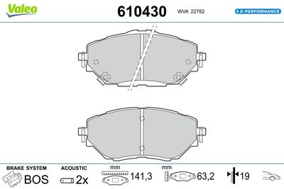 SET PLACUTE FRANA FRANA DISC VALEO 610430