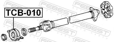 LAGAR CENTRAL CARDAN FEBEST TCB010 1