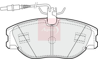APEC Brake Pad Set, disc brake PAD898