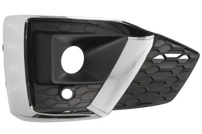 Voorbumper afdekking Voor Rechts (met mistlampgaten, met parkeersensor gaten, chroom, S-LINE) past: AUDI A5 F5 01.19-06.24